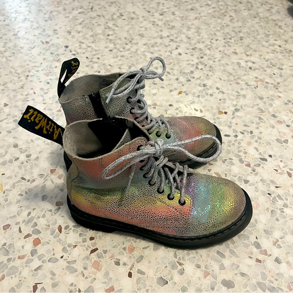 Rainbow Dr Martens Girls